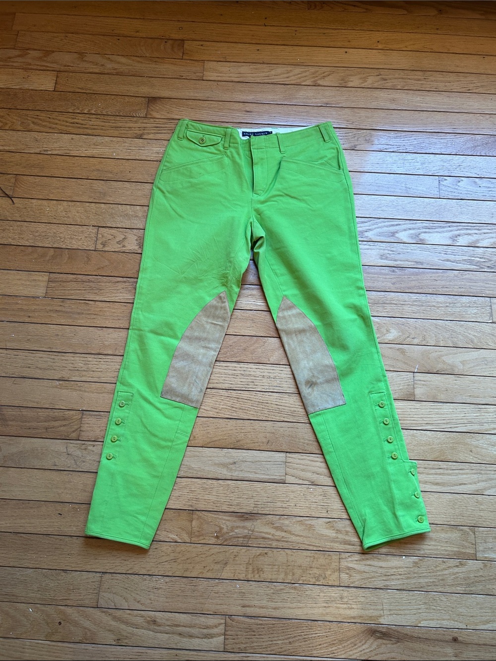Ralph Lauren Bright Green Women’s Riding-Style Jodhpurs